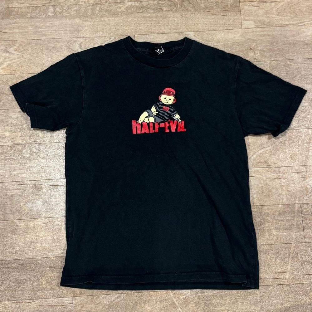 Half Evil Baby Knife T Shirt Size Medium